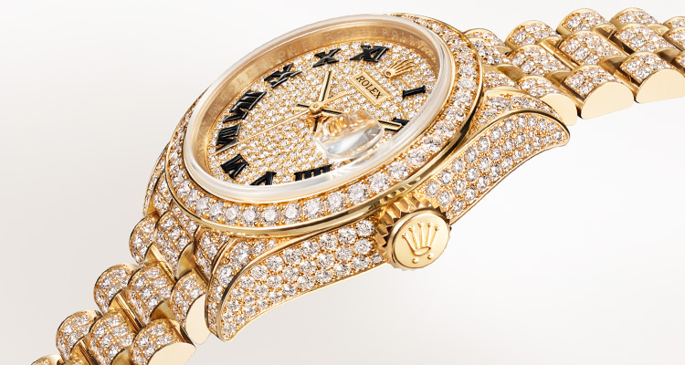 Rolex Lady-Datejust in Yellow Gold And Diamonds - m279458rbr-0001 at Kee Hing Hung
